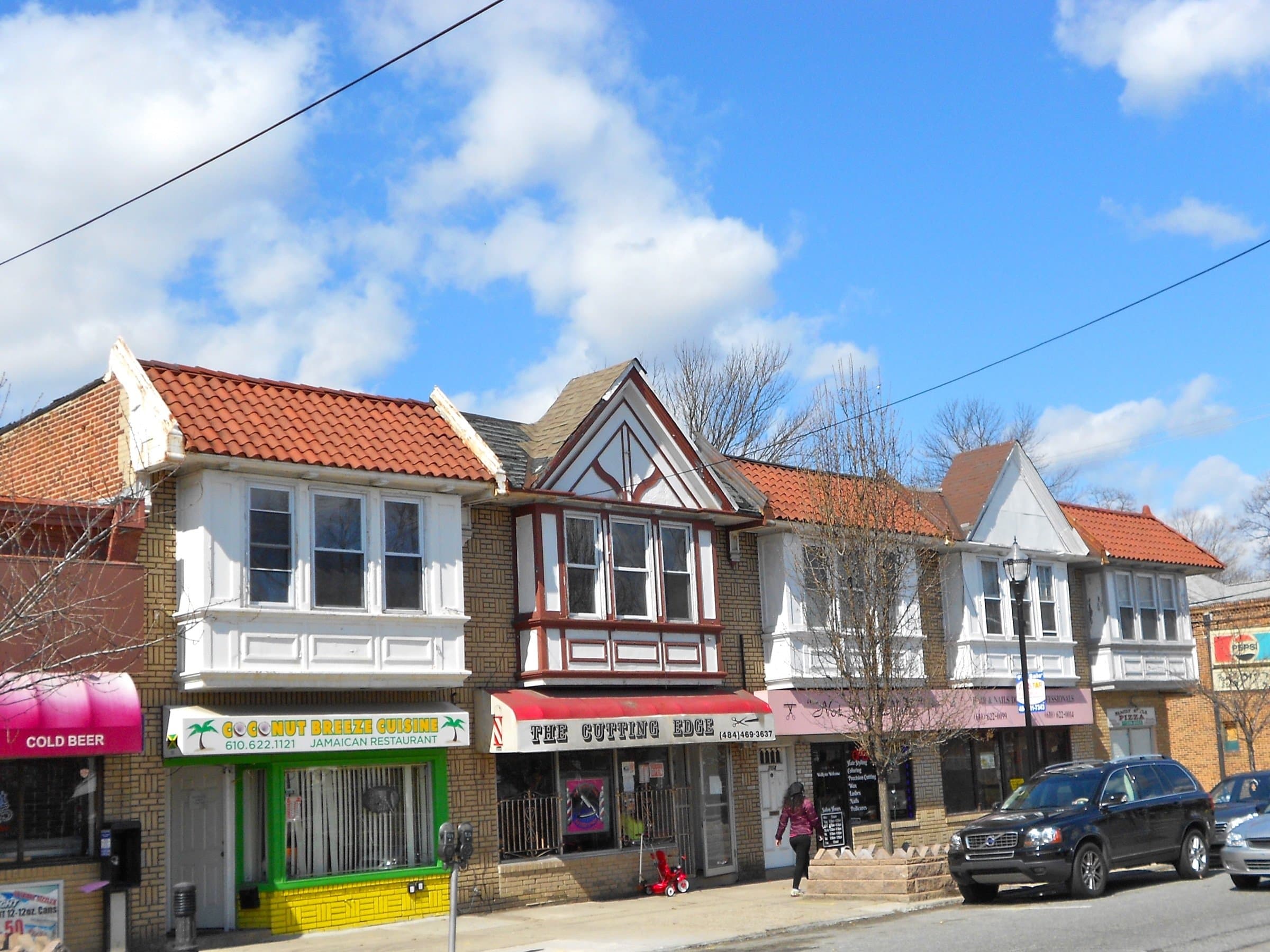 Downtown Yeadon's Church Lane commercial strip